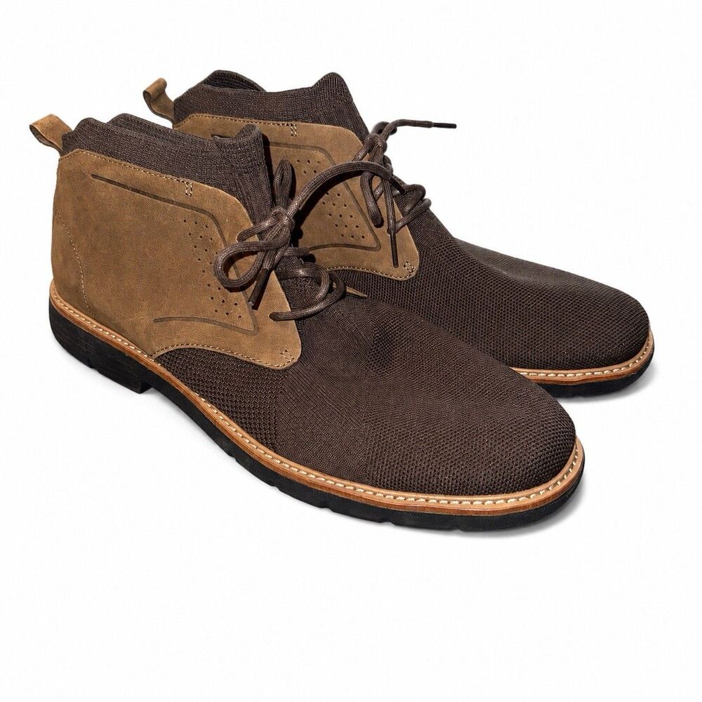 Mark Nason Skechers Lite Lugg Webster Chukka Boots Men 11 Brown NWOB